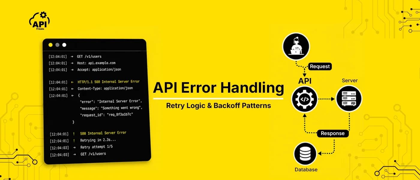 API error handling blog post header — retry logic and backoff patterns for developers