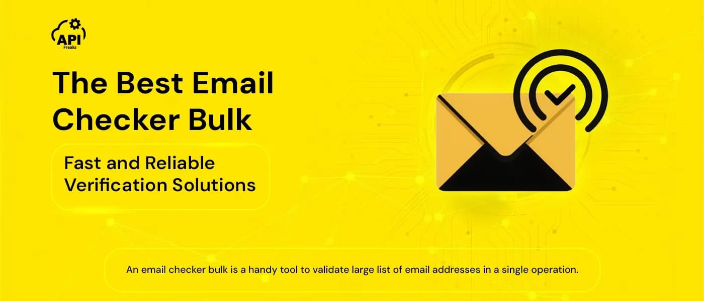 Bulk Email Checker API validating a list of email addresses and returning valid, invalid, and risky results